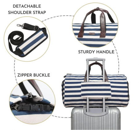 Geanta de voiaj Modoker 2 in 1, cu compartiment pentru costum [4]