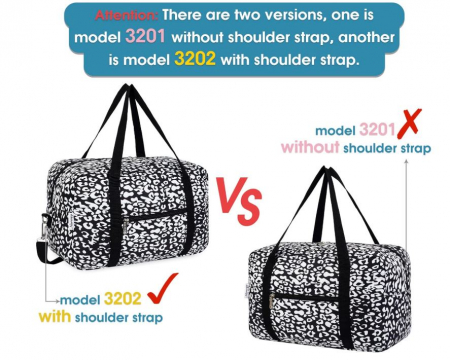 Geanta de voiaj Narwey 3201 Ryanair, 40 x 19 x 25 cm, leopard alb/negru [2]