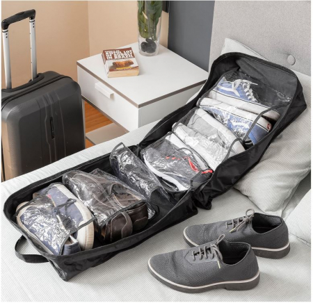 Geanta de voiaj pentru 6 perechi de incaltaminte InnovaGoods Doshen, negru [3]