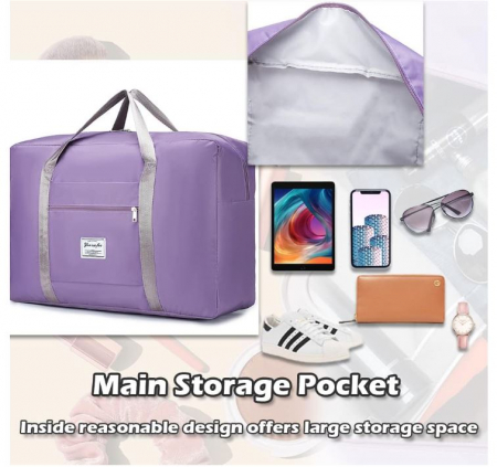 Geanta de voiaj SPAHER, pliabila, 55 x 40 x 20 cm, negru [5]