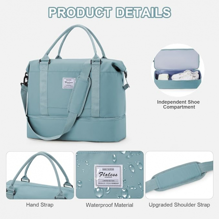 Geanta de voiaj/sport WEPLAN, 45 x 36 x 20 cm, verde [1]