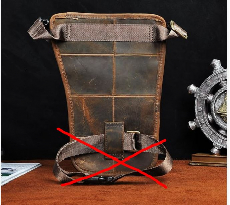 Geanta din piele naturala pentru barbati Le'aokuu 3112, maro [4]