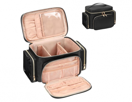 Geanta organizatoare pentru cosmetice Relavel, neagra [0]