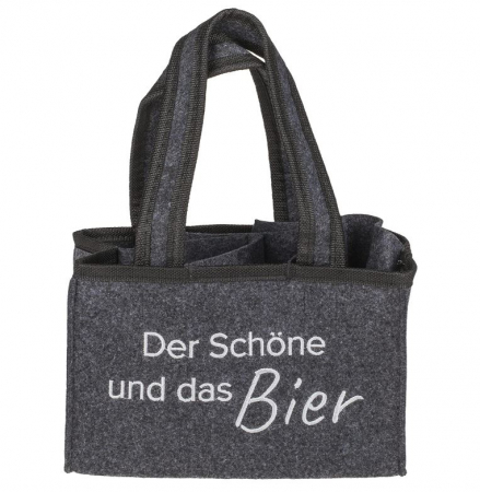 Geanta pentru 6 sticle de 0.33L/0.5L MIJOMA, 15 x 24 x 14cm, gri [3]