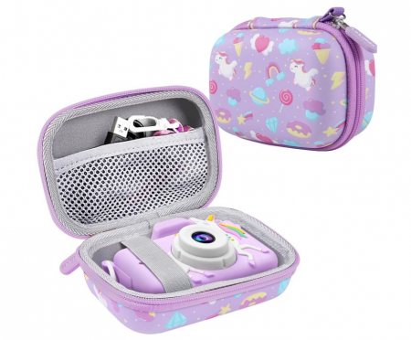 Geanta pentru camera foto/video copii Leayjeen, violet [1]