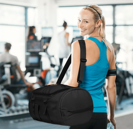 Geantă sport/fitness unisex MIYCOO, neagră [3]
