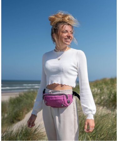 Geantă sport tip borseta de talie WATERFLY, violet [6]