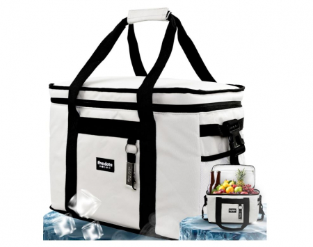 TOATE PRODUSELE - Geanta termoizolanta pentru pranz Five Dots, racire pana la 12 ore, 17L, gri