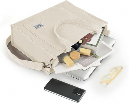 Geanta tote pentru femei Broadream, pentru mana/umar, alb [3]