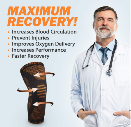 Genunchiere POWERLIX pentru femei bărbați (portocaliu, marime L) [5]