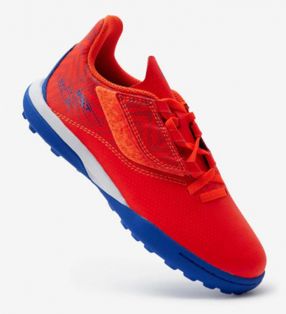 Ghete de fotbal pentru copii Viralto I Easy Turf, portocaliu/albastru, marime 28 [4]