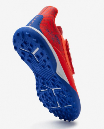 Ghete de fotbal pentru copii Viralto I Easy Turf, portocaliu/albastru, marime 28 [5]