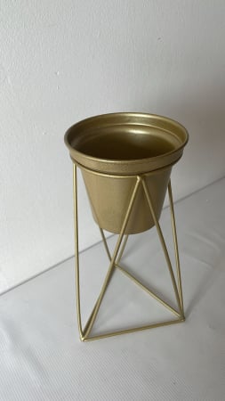 Ghiveci de flori din metal WUHUAROU, alb [1]