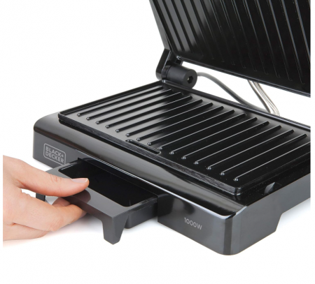 Gratar electric Black+Decker Bxgr1000e, 1000 W, negru [4]