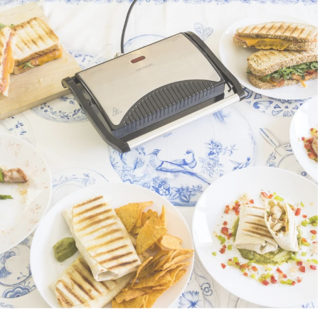 Gratar electric Cecotec 750, deschidere 180°C, 700 W, suprafață 23 x 14.5 cm [1]