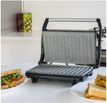 Gratar electric Cecotec 750, deschidere 180°C, 700 W, suprafață 23 x 14.5 cm [2]