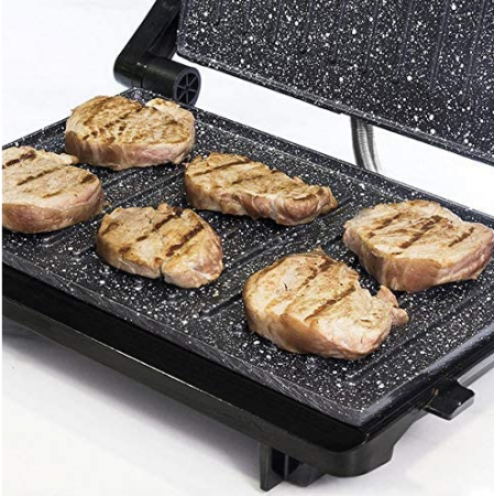 Gratar electric Cecotec Rock'nGrill 750 W, Deschidere 180º, Suprafata 23 x 14.5 cm [2]