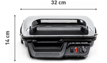 Gratar electric Tefal UltraCompact Health Grill Classic GC305012 2000W, Negru [3]