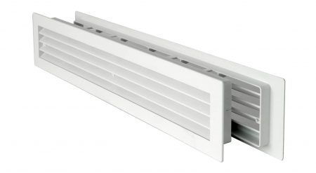 TOATE PRODUSELE - Grilă de ventilație telescopică dreptunghiulară La Ventilazione PT489B-Y PT489B-Y, plastic, alb, 480 x 98 mm