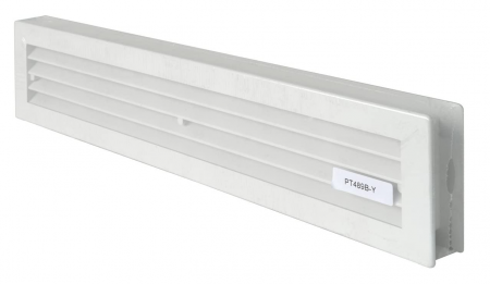 Grilă de ventilație telescopică dreptunghiulară La Ventilazione PT489B-Y PT489B-Y, plastic, alb, 480 x 98 mm [2]