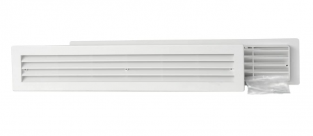 Grilă de ventilație telescopică dreptunghiulară La Ventilazione PT489B-Y PT489B-Y, plastic, alb, 480 x 98 mm [3]