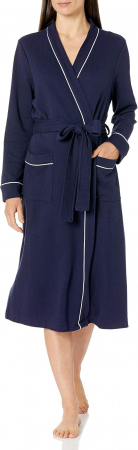 Alte articole vestimentare femei - Halat de baie pentru femei Amazon Essentials, bleumarin, XXL