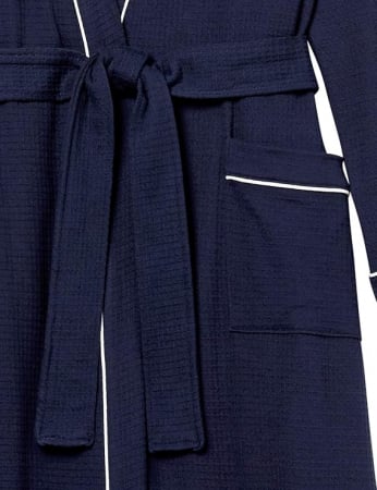 Halat de baie pentru femei Amazon Essentials, bleumarin, XXL [4]