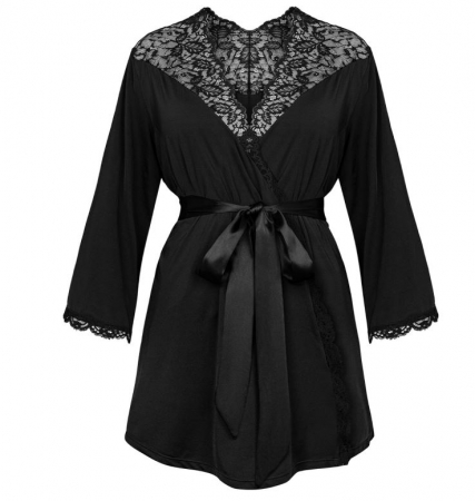 Halat de nopte pentru femei Obsessive, negru, M/L [2]