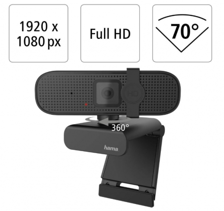 Hama Cameră web cu microfon Full HD 1080P [1]