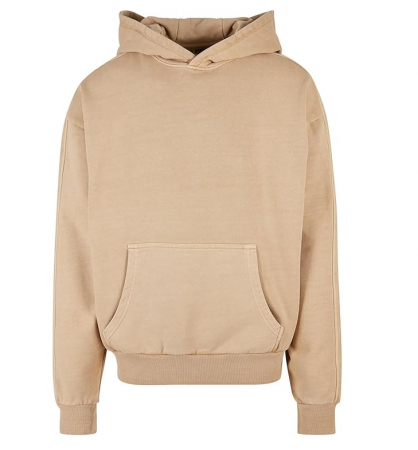 Fashion - Hanorac cu buzunar Urban Classics TB4955, cu gluga, bej, L