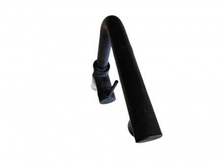 Hapilife Baterie de bucătărie cu cap de duș extensibil, neagră, pivotant 360° [3]