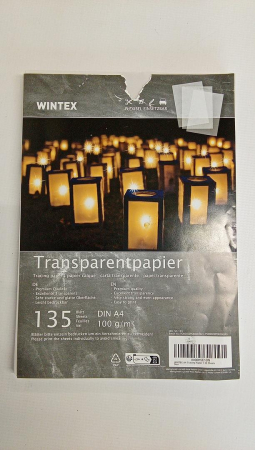 Hârtie de calc transparent WINTEX A4, Pachet de 135 [1]