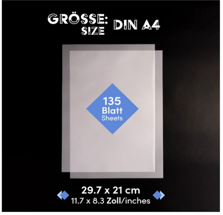 Hârtie de calc transparent WINTEX A4, Pachet de 135 [2]