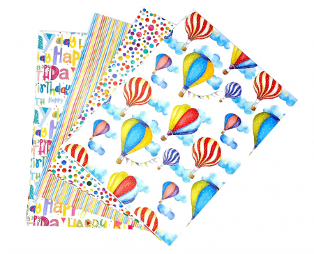 Ambalaje cadouri - Hârtie de împachetat ARKRAFT, 4 coli XXL , 100 x 70 cm (colorată)