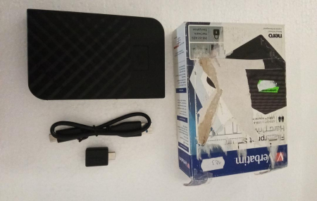 HDD extern Verbatim Secure Fingerprint 2TB, cu acces amprenta, USB 3.1 Type-C, Negru [2]