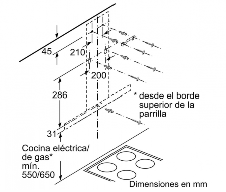 Hota decorativa Seria Bosch Home DWB96BC50 90 cm, 619m3/h [7]