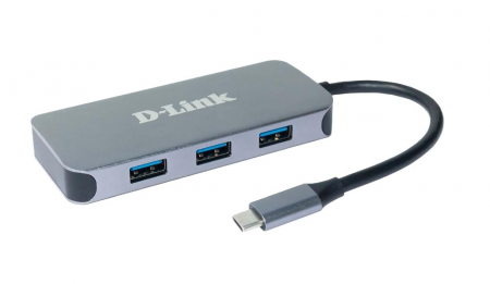 Retelistica & Supraveghere - Hub USB D-Link DUB-2335, USB-C, 6-în-1