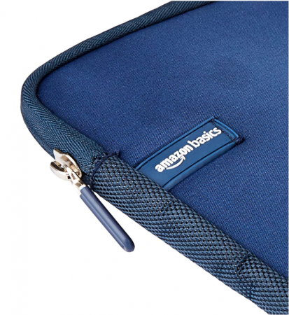 Husă AmazonBasics din neopren pentru laptop de 15,6 inchi/39,6 cm, bleumarin [7]
