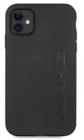 Husă AMG Mercedes AMHCN61DOLBK pentru iPhone 11, piele neagră de 6,1 inci [4]