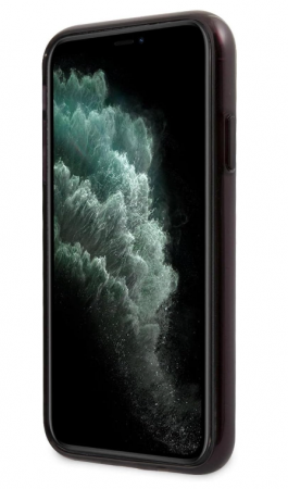 Husă AMG Mercedes AMHCN61DOLBK pentru iPhone 11, piele neagră de 6,1 inci [7]