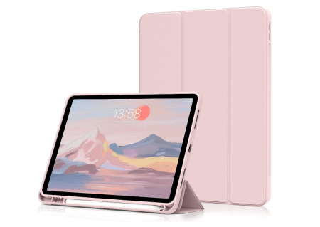 Accesorii tablete - Husă aoub pentru iPad Air a 5-a generație 2022/iPad Air 4 2020, roz deschis