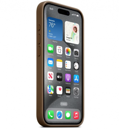 Husă Apple iPhone 15 Pro FineWoven cu MagSafe, Taupe [5]