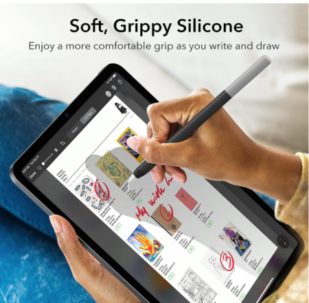 Husa Apple Pencil 2 din silicon ESR Apple Pencil Cover, negru [4]