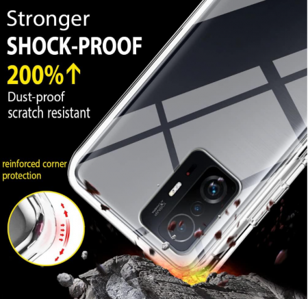 Husă CHIMUCO pentru Xiaomi 11T / 11T Pro, transparentă [6]