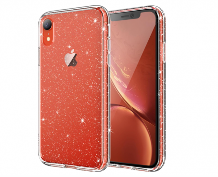 TOATE PRODUSELE - Husă cu sclipici JETech pentru iPhone XR de 6,1 inchi, transparentă