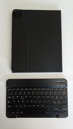 Husă cu tastatură italiană IVEOPPE pentru iPad Air 5 Generation 2022 10,9"/Air 4 2020 10,9"/iPad Pro 11 2022/2021/2020/2018, negru [1]