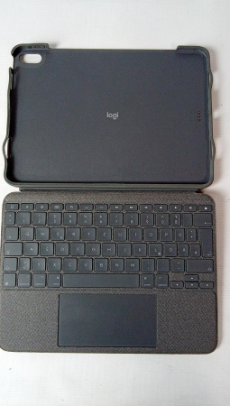 Husă cu tastatură Logitech Combo Touch iPad Air (a 4-1, a 5-1 gen - 2020, 2022), aspect german QWERTZ, gri [3]