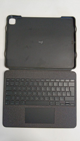 Husa cu tastatura Logitech Combo Touch pentru iPad Pro 12,9 inchi (a 5-a, a 6-a gen: 2021, 2022), AZERTY franceză, Gri [2]