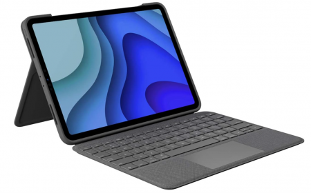 Husă cu tastatură pentru iPad Logitech Folio Touch, aspect italian QWERTY, grafit [3]
