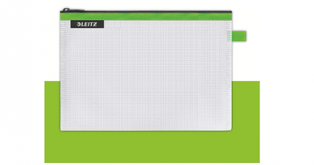 Organizare si depozitare - Husă de călătorie Leitz Wow translucidă, ideală pentru depozitare și organizare vizibilă, A5, verde